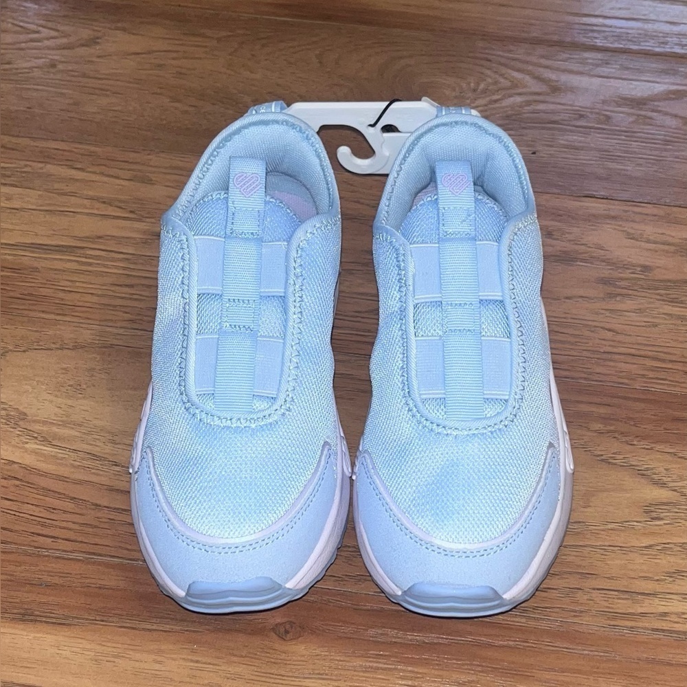 Kids Light Blue Slip-On Shoes/ B36/c16